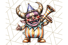 Spooky Carnival Characters Clipart PNG, Halloween Clipart Product Image 3