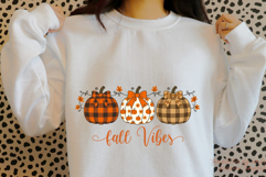 Fall Vibes PNG Autumn Aesthetic Sublimation Design Pumpkin Product Image 2