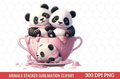 Animals Stacked Sublimation Clipart Product Image 1