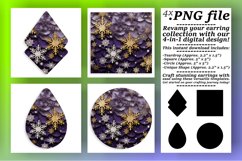 Shiny Snowflake Serenity: Sublimation Masterpieces Product Image 1