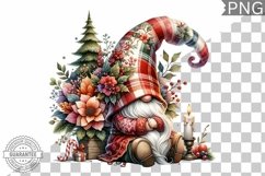 Christmas Gnome Sublimation - Clipart PNG Design Product Image 1