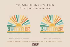 Summer Sublimation PNG | Retro Sun PNG | Sunset | Sunrise Product Image 2