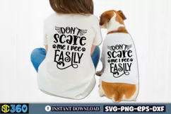 Don't scare me i pee easily SVG, Halloween Dog Bandana SVG Product Image 2