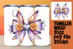 VIBRANT Design for 20oz Tumbler , Easter Bunny Product Image 1