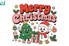 Retro Christmas Sublimation, Trending Christmas PNG, Santa Product Image 7