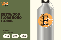 Rustwood Flora Boho Floral Monogram Product Image 1