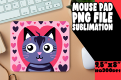 Whimsical MOUSE PAD Fun Designs, Cute Cat Product Image 1