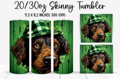 St. Patrick&#039;s Day DOG - Tumbler Sublimation Design Product Image 1