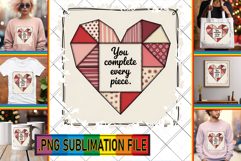 Sweet PNG Designs for TSHIRTS, Heart Quote Product Image 1