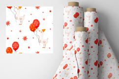 Cute Hand Drawn Birthday Goose Clipart &amp; Pattern Product Image 18