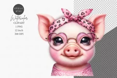 Farm animals clipart, Pig clipart, Cute animals Product Image 1