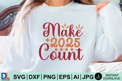 Happy New Year SVG Design, New Year SVG, New Year design Product Image 1
