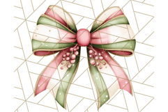 Muted Cozy Christmas Bows PNG Clipart, Winter Holiday Png Product Image 3