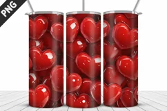 Valentines Love Skinny Tumbler PNG Wrap| Valentines Tumbler Product Image 4