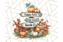 Fall Dinosaur PNG Clipart with Autumn Elements, Cute Dino Product Image 3