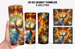 Skinny Tumbler 20oz Wrap Design, Summer Tumble PNG Design Product Image 1