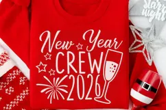New Year Crew Svg, New Years Svg, New Year Crew 2026 Svg. Product Image 4
