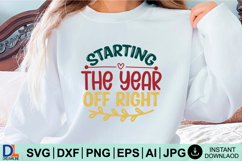 Happy New Year SVG Design, New Year SVG, New Year design Product Image 1
