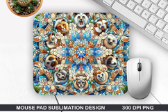 Mouse Pad Sublimation, Christmas Mouse Pad PNG Design Product Image 1