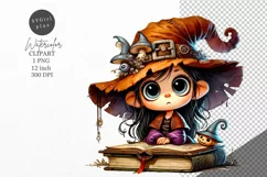 Halloween clipart, Witch clipart, Autumn clipart Product Image 1