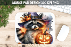 Watercolor Raccoon Mouse Pad Sublimation - Animal PNG Product Image 1