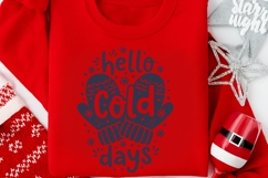 Hello Cold Days Svg, Sweater Weather Svg, Winter Season Svg. Product Image 9