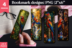 Jungle Parrot Bookmark exotic bird bookmark design Product Image 1