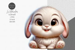 Farm animals clipart, Bunny clipart, Cute animals Product Image 1