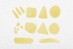 Fine Line Floral, Yellow Watercolour Clipart Product Image 2