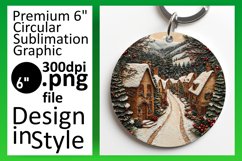 Bright Round Design Car Coaster , Christmas Product Image 1