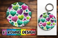 Sweet Coaster Designs for Cars PNG, Heart Product Image 1
