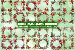 Watercolor Christmas Clipart Bundle, Christmas Mega Bundle Product Image 13