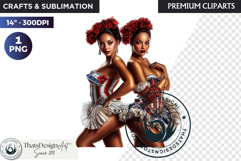 French Cancan cabaret Girl Clipart PNG, Burlesque woman Product Image 1