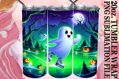 Uplifting spirits 20oz tumbler wrap, Ghost Product Image 1