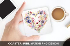 Spring Flower - Coaster Sublimation Design Product Image 1