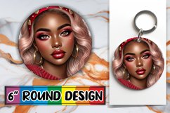 Unique Round Ornaments Design, Love Girl Product Image 1