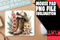 VIBRANT MOUSE PAD SUBLIMATION PNG, Western Product Image 1