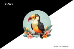 Pastel Bird Clipart, Bird Clipart, Toucan clipart Product Image 1