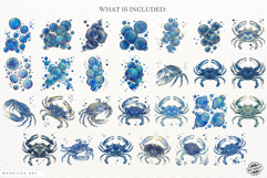 Coastal Glitter Crab PNG Clipart Product Image 4