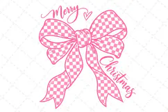 Merry Christmas PNG, Merry Christmas Bow PNG Product Image 1