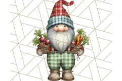 Farmer Gnome Clipart, Cute Farm Gnomes PNG Illustrations Product Image 3