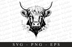Highland cow SVG | SVG Cut files | Cricut Product Image 1