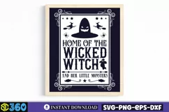 Home of the wicked witch and her little monsters SVG, Product Image 3