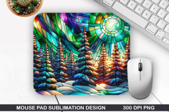 Christmas Tree Mouse Pad Sublimation,Christmas Mouse Pad PNG Product Image 1