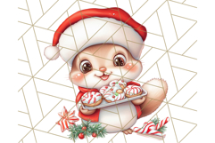 Christmas Baking Critters PNG Clipart, Cute Animals Holiday Product Image 3