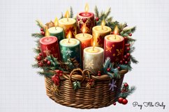 Christmas Baskets Clipart PNG Product Image 1