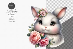 Bunny clipart, Nursery clipart, Birthday clipart Product Image 1