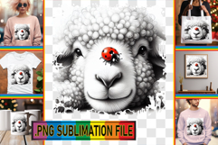Stylish Tote Bag Magic PNG, Cute Animals Product Image 1