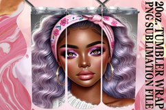 Sublimation Wonders 20oz tumbler wrap, Love Girl Product Image 1