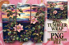 Floral Paradise Sublimation Art - Vintage Style Product Image 1